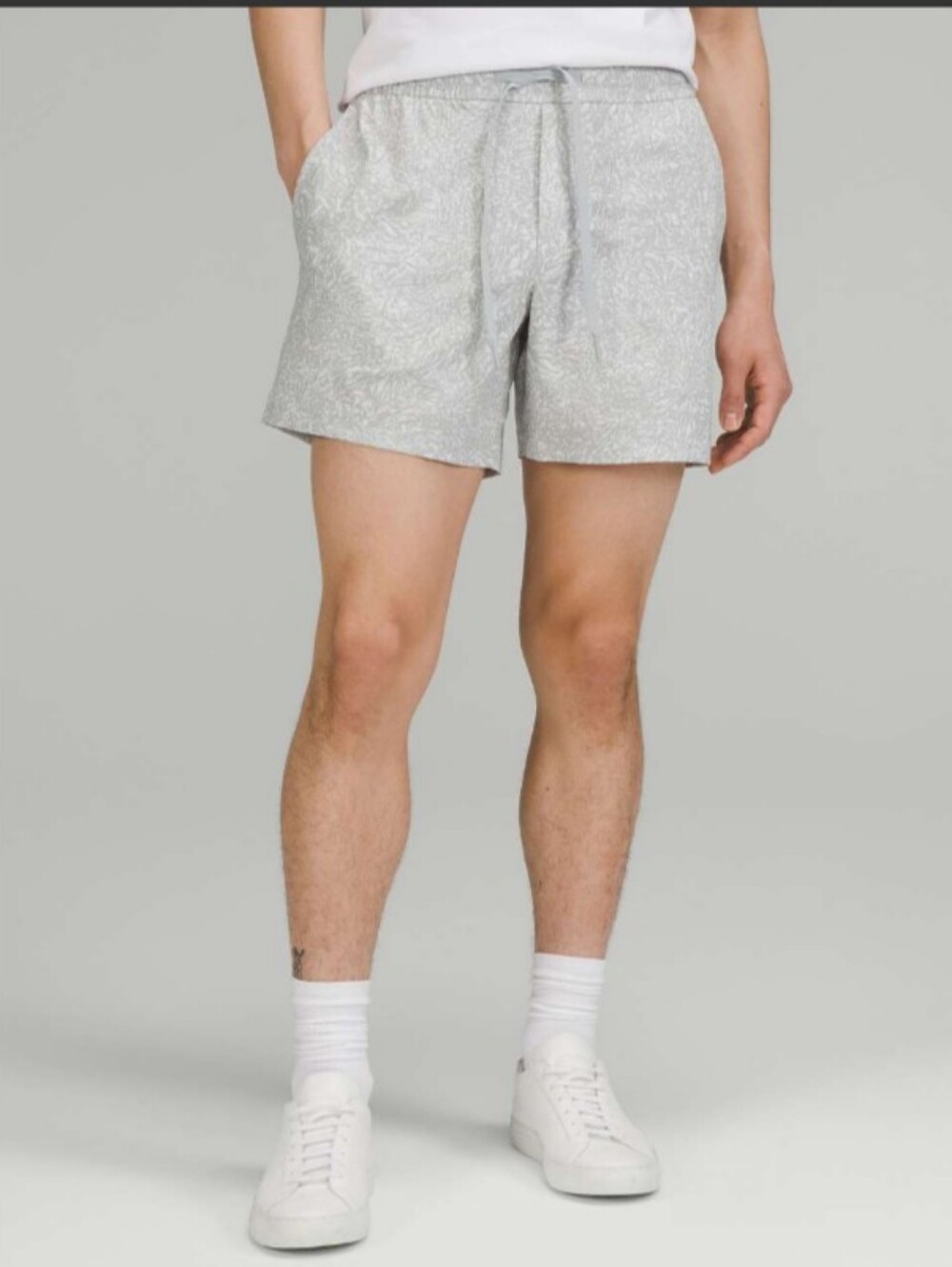 Lululemon Bowline Short 5"Crunch Max Vapor Seal Grey Sz Small